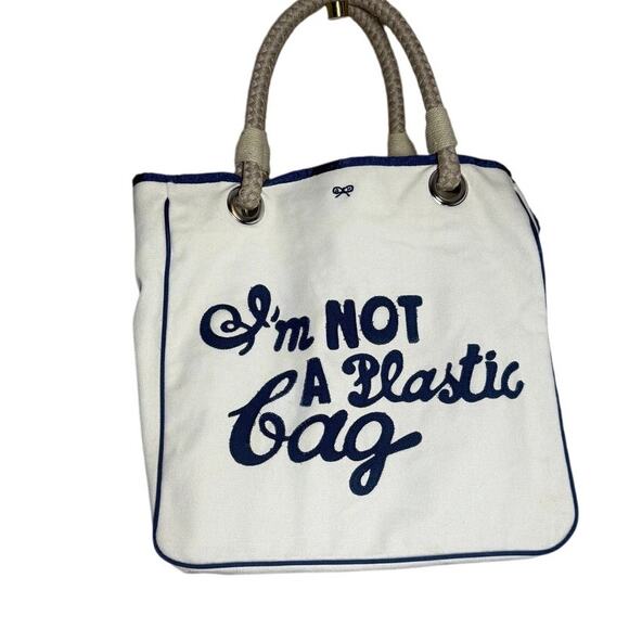 Anya Hindmarch "I'm not a plastic bag" Tote Bag - Picture 2 of 9